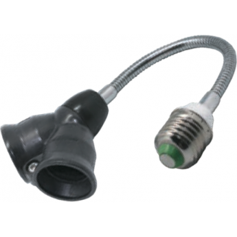 Переходник гибкий ECOLA BASE A7L27BEAY с цоколя E27 на 2хE27, 300мм, черный Переходник гибкий ECOLA BASE A7L27BEAY с цоколя E27 на 2хE27, 300мм, черный