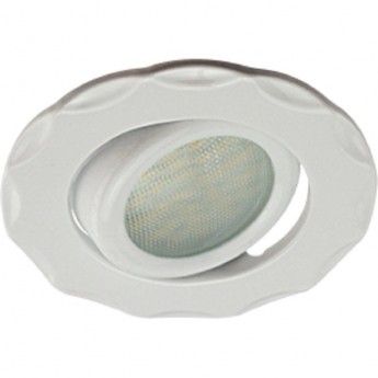 Светильник ECOLA MR16 DH07 GU5.3 встр. поворотный Звезда (скрытый крепеж лампы) Белый 25x88 (кd74)